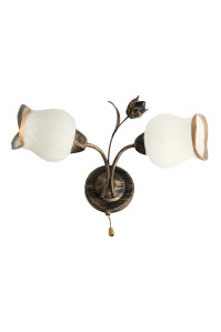 Классическое Бра SVLIGHT двухламповое 84036/2 золото+чер.